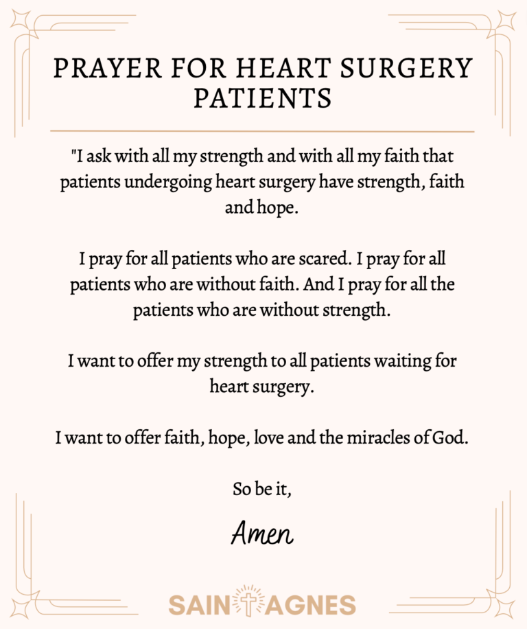 7 Prayers for Heart Surgery: Catholic Prayers With Images