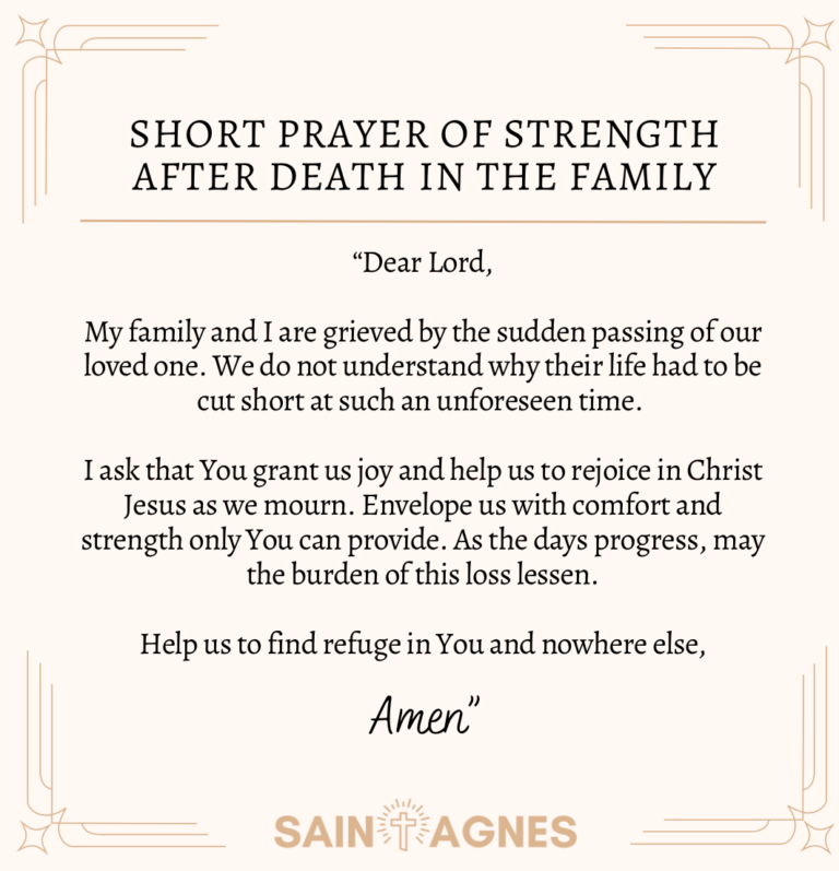 7 Prayers for a Death in the Family: Strength and Courage