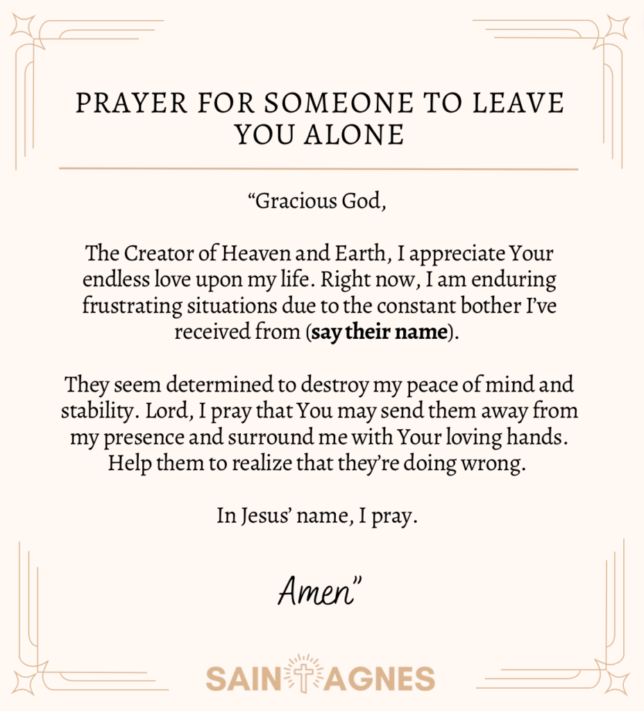 5 Prayers to Stop Someone From Bothering You NOW