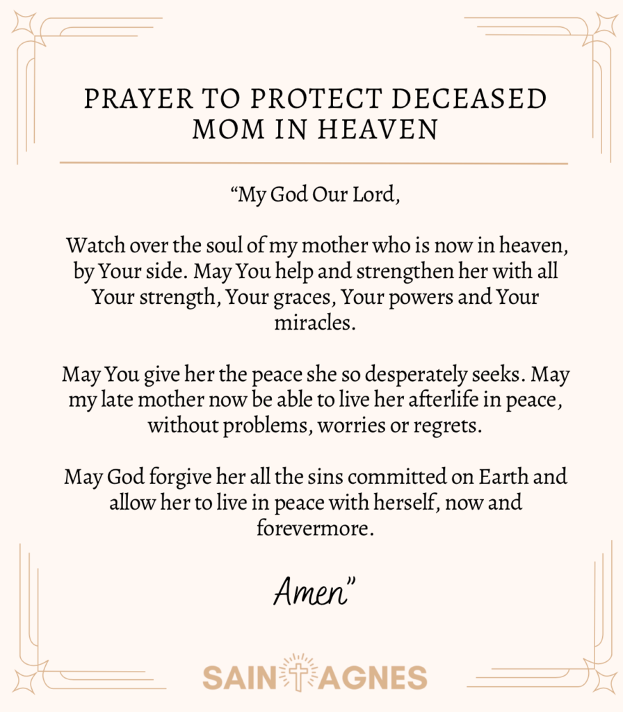 Prayer For Deceased Mother