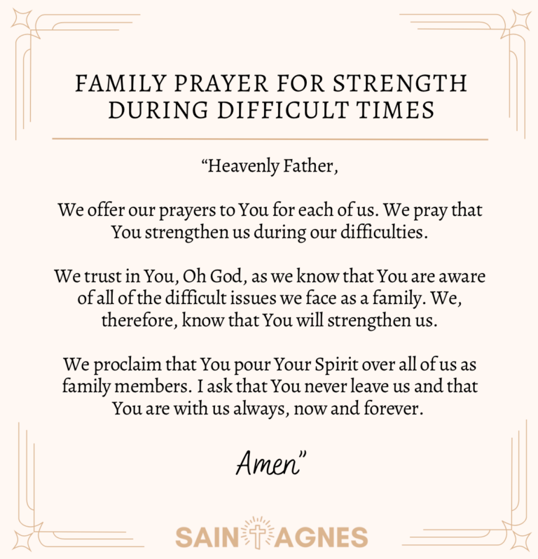 7 Family Prayers for Strength During Difficult Times