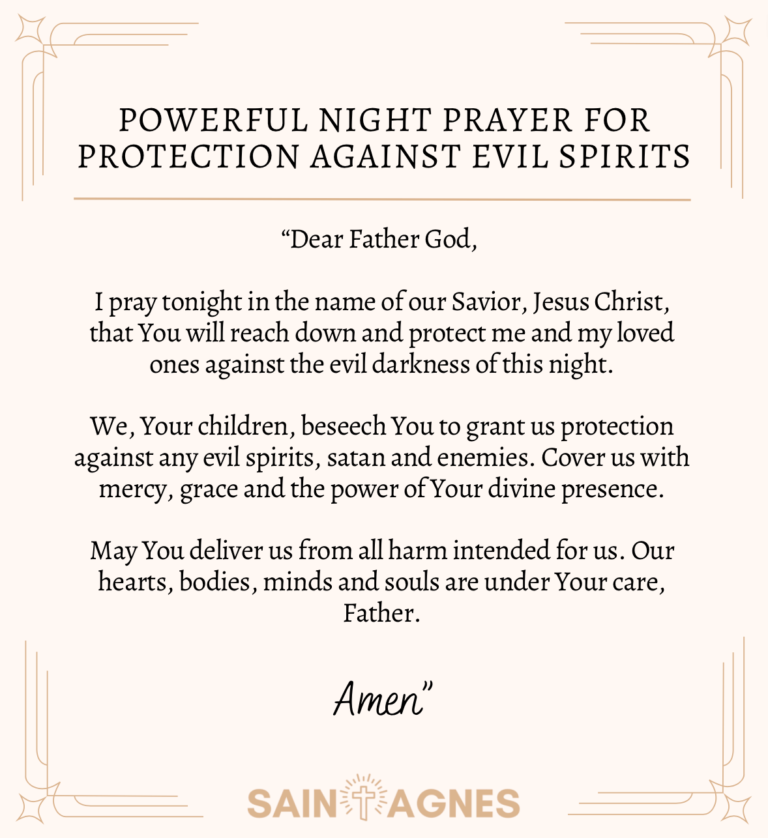 7 Night Prayers for Protection Against Evil Spirits