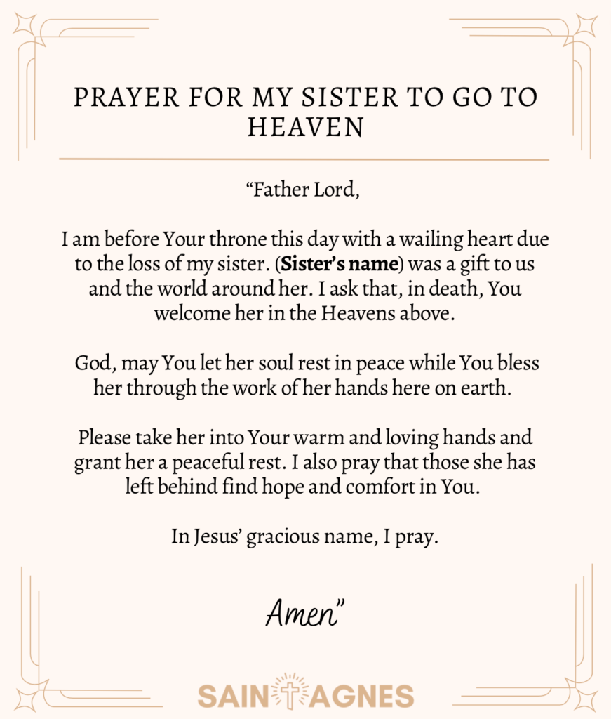 7 Prayers For Loss of a Sister: Comforting Prayers