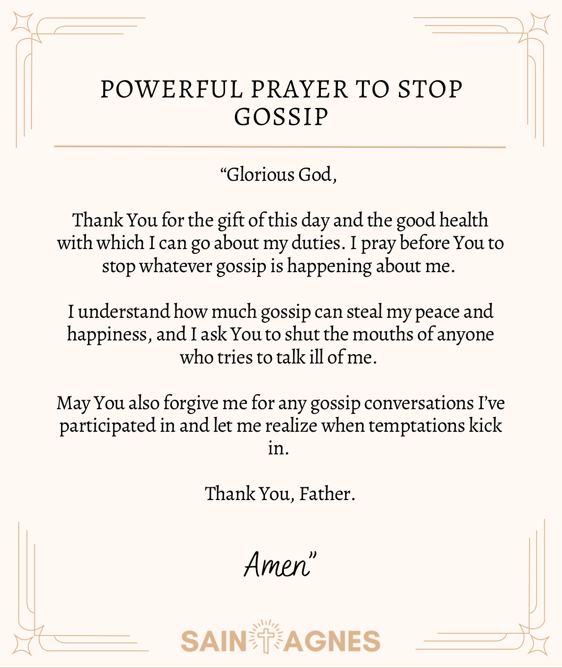 Powerful Prayer to Stop Gossip